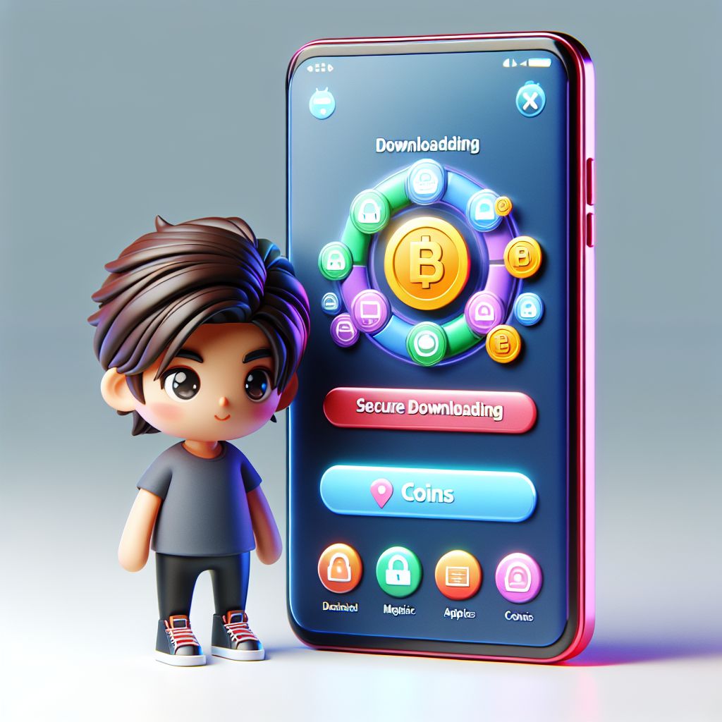 666bk themed cartoon character using a smartphone with app icons and rewards
