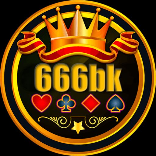 666bk themed cartoon characters with coins, mobile gaming elements, and a celebratory casino-style scene